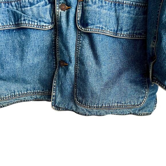 Rare Vintage Levis Chore Made In USA Jean Jacket Size Medium 25x33 Preowned - Picture 4 of 9